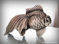 Art deco ezüst bors szóró - koi hal forma