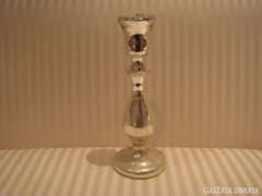 Bieder régi foncsorozott huta üveg antik gyertyatartó 26.5cm a