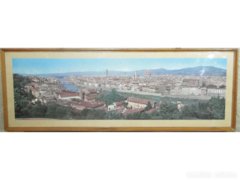 3600 Firenzei panorámakép Arno parti látkép