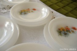 Gyönyörű virágmintával készült tányérok