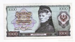 Ritka Ausztria 1000 Shilling 1966