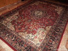 Gyönyörű Keshan Iráni kézi csomózású Perzsa szőnyeg 