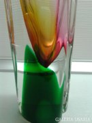 Különleges művészi üveg váza 24 cm