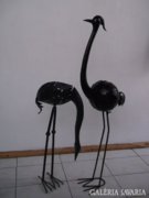 Nagyméretű ,fémből készűlt madár pár