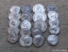 20 db Római ezüst dénár