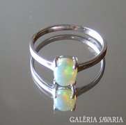 Ezüst gyűrű Ethióp opál kővel