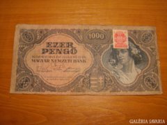 1000 pengő 1945 HIBÁS BÉLYEGGEL ***!!