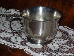 ANTIK ezüstözött alpakka pohár,csésze, kehely