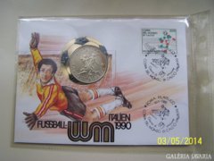 1990 Italia foci WB bélyeg-érme