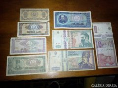 8db különféle román bankjegy