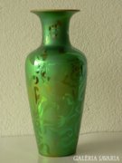 Zsolnay intarziás eozin váza