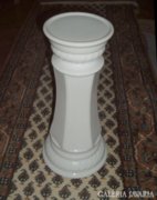Fehér mázas kerámia posztamens,virágtartó,szobortartó, 44cm 