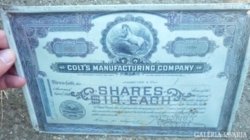 Régi zománc tábla Colt's manufacturing