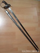 1889M Porosz lovassági kard gravírozott pengével