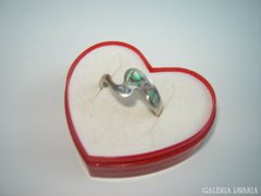 Abalone gyöngyházas ezüst gyűrű