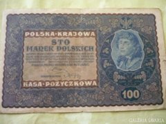 100 Marek nagy bankjegy