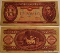 100 forint 1957