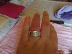 Ezüst JOOP Gyűrű 13.8 gr Búttón fóglalatós Gyémánt csiszólás