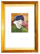 6799 Keretezett Van Gogh reprint: Önarckép pipával