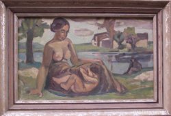 Ismeretlen festő: Anya gyermekével, 1920 k.