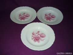 3 db Bavaria Schumann Arzberg virágmintás porcelán tányér