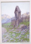Ladislaus Edler v. Benesch-nek tulajdonítva (1845-1922): Alpesi látkép