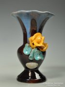 S. Kepes Ágnes Art Deco rózsás váza.