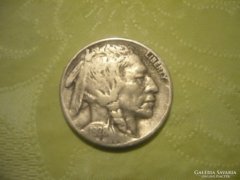 USA 5 Cent bölényes 1928 VF