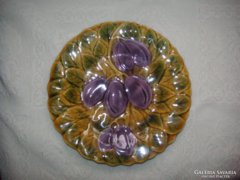 Sarreguemines  francia  majolika  tányér , gyönyörű , hibátlan  18 cm