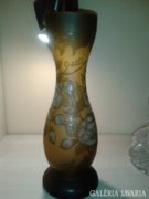 GALLÉ felíratú 26 cm üveg váza