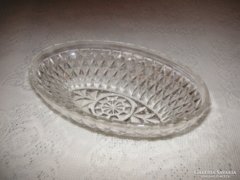 Oval glass bowl, 17 cm