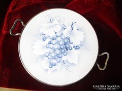 Secession porcelain cake plate with inlay plum 1908