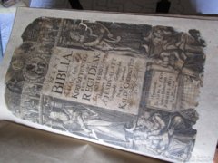   Káldi György Elsö magyar KATOLIKUS HITELES BIBLIA RMK 1626 Bécs VATIKÁN VULGÁTA Jezsuita szerzetes