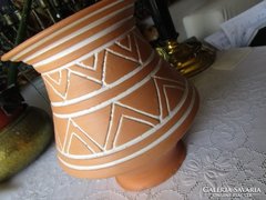 PANNONIA SOROZAT jelzett kerámia dísz váza - kaspó