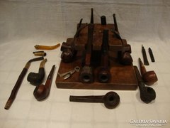 Pipagyűjtemény és pipatórium és pipás eszközök 