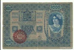 1000 Korona Bécs 1902 jan.2.Magyarország