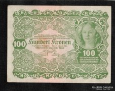 100 Korona 1922 (Osztrák-Magyar Bank) 