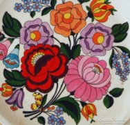 Kézzel festett kalocsai porcelán tányér