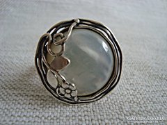 Izraeli kézműves gyönyörű ezüst gyűrű 
