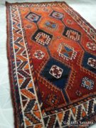 Gyönyörű, régi,  nomád, Shiraz szőnyeg