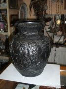 Csehszlovák figurális kerámia váza