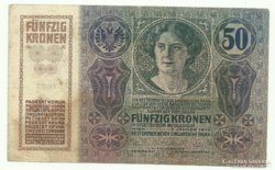 50 korona Bécs 1914 jan. 2. Magyarország