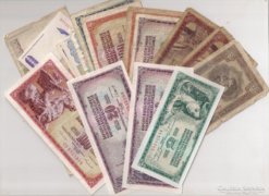 jugoszláv pénzek 16 db