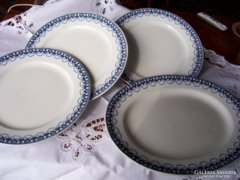 3 antik angol fajansz, Cauldon-Hüttl tányér