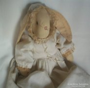 Húsvét nyuszi baba viktoriánus ruhában