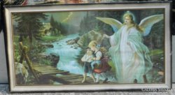 Gyermekeket védő angyal : antik hatalmas nyomat