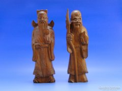 0B386 Faragott fa kínai bölcsek párban