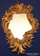 Nagy barokk angyal motívumos tükör 128x90cm