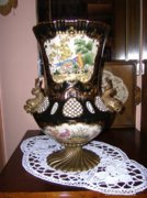Bronz-fajansz váza