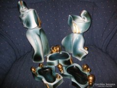 Art deco készlet , összeállítás      Apulum porcelán